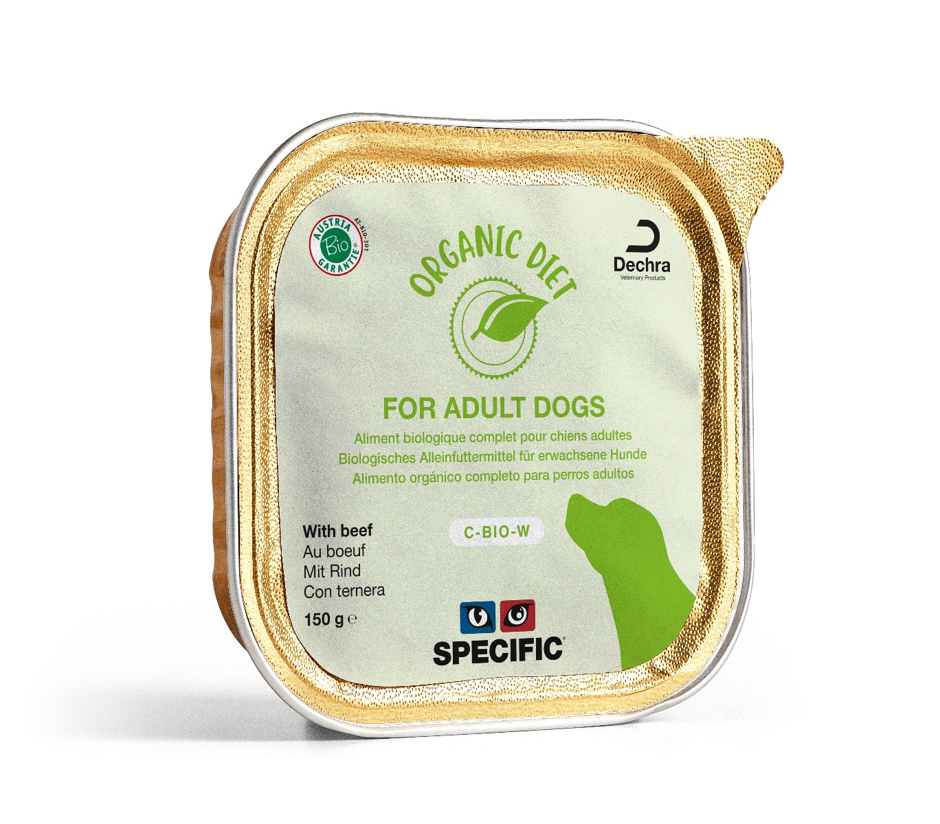 Specialist Inademen oosters Specific C-Bio-W Organic – Hondenvoer Blik met Rund – 5x 150g - Natvoer  Hond - Hondenvoer SPECIFIC | Pharmapets