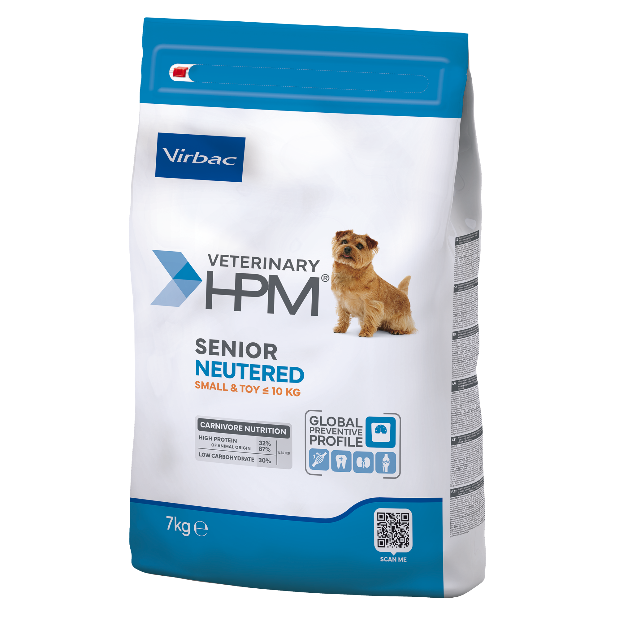 Virbac Veterinary HPM Senior Neutered Small et Toy