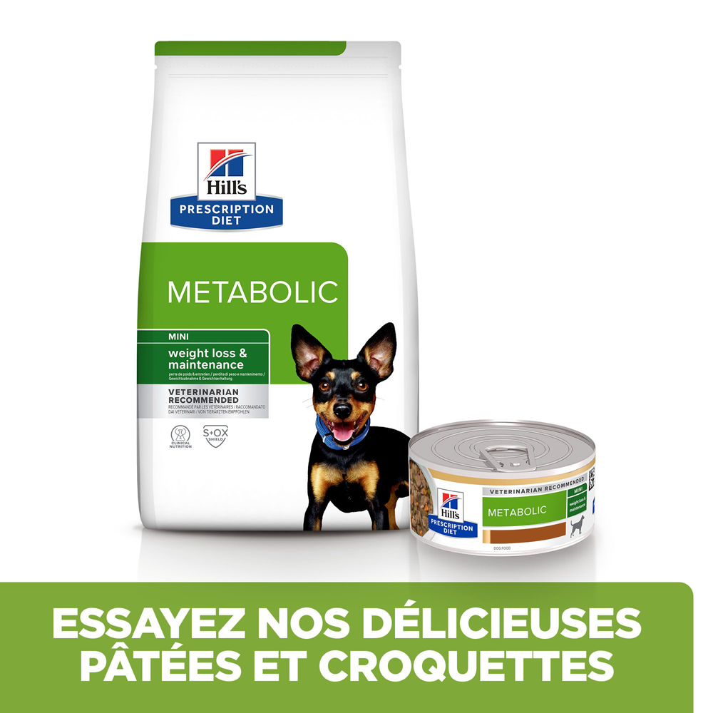 Hill s Prescription Diet Metabolic croquettes pour petit chien au