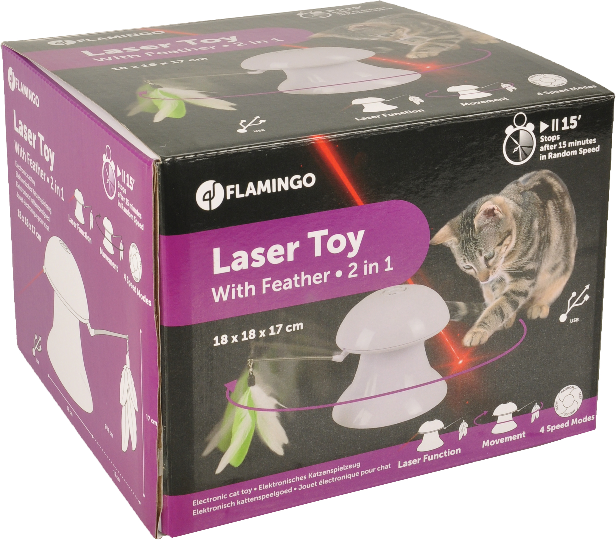 Pointeur Laser pour Chat-2 Laser-Jouet Interactif lumineux pour
