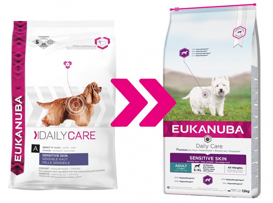 Eukanuba daily care clearance sensitive skin 12kg