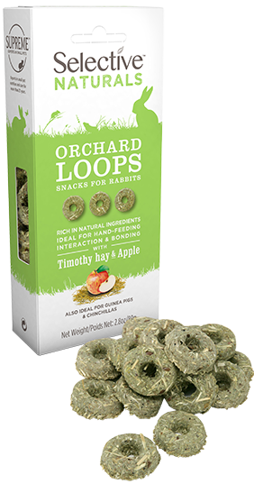 Selective Naturals Orchard Loops Lapin - 4 sachets de 80g