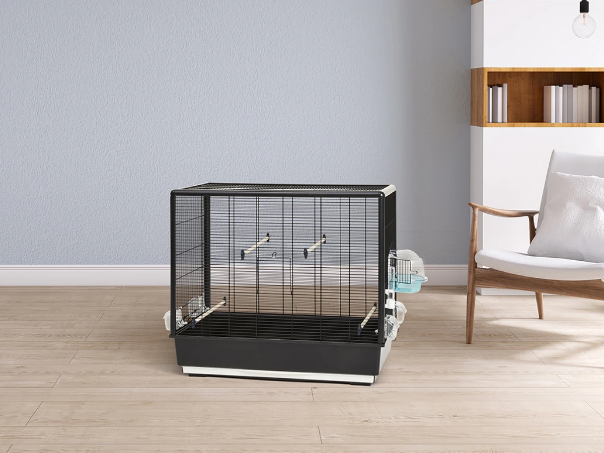 Savic Vogelkooi Primo 60 Knock Down Zwart slechts € 95,02 voor 80x50x70 Cm